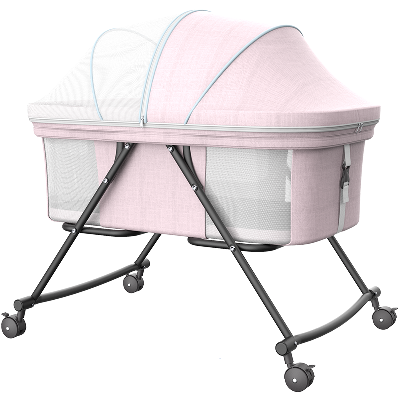 婴儿床可移动便携式宝宝床多功能折叠安抚bb床新生儿童小床摇篮床