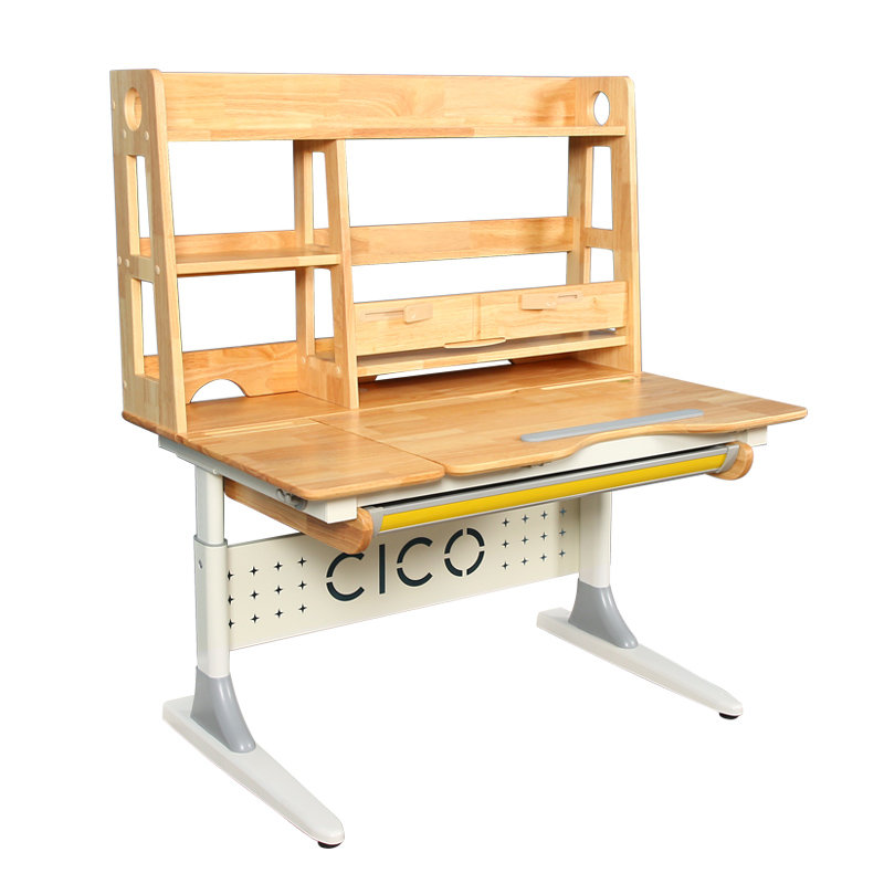 cico思科实木儿童学习桌书桌 商场同款 S105B/120B高书架