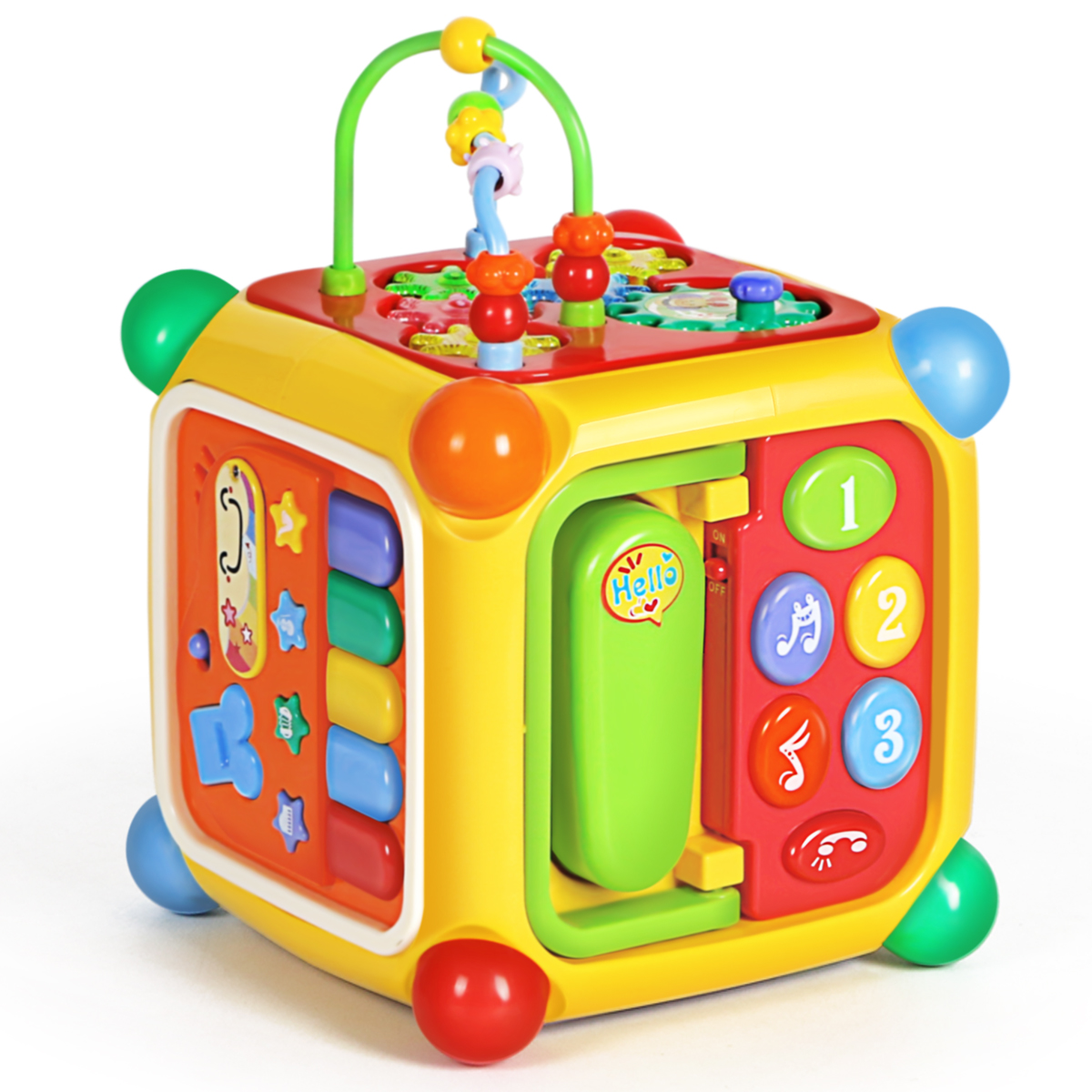 谷雨六面体早教益智宝宝玩具0-1岁婴儿游戏桌多功能玩具台智慧屋