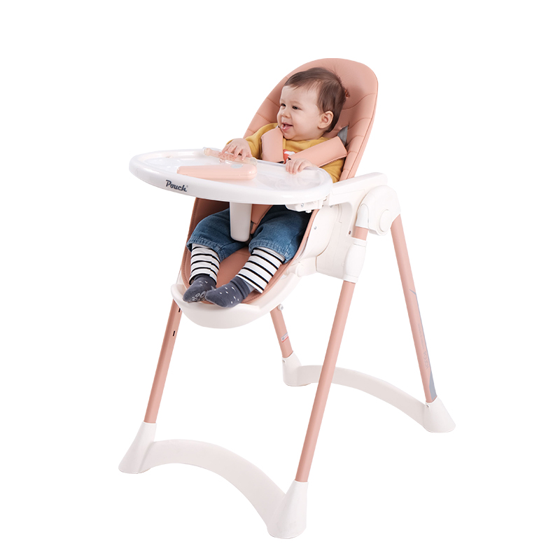 Pouch宝宝餐椅儿童家用可折叠婴儿大空间多功能餐桌椅K28新配色