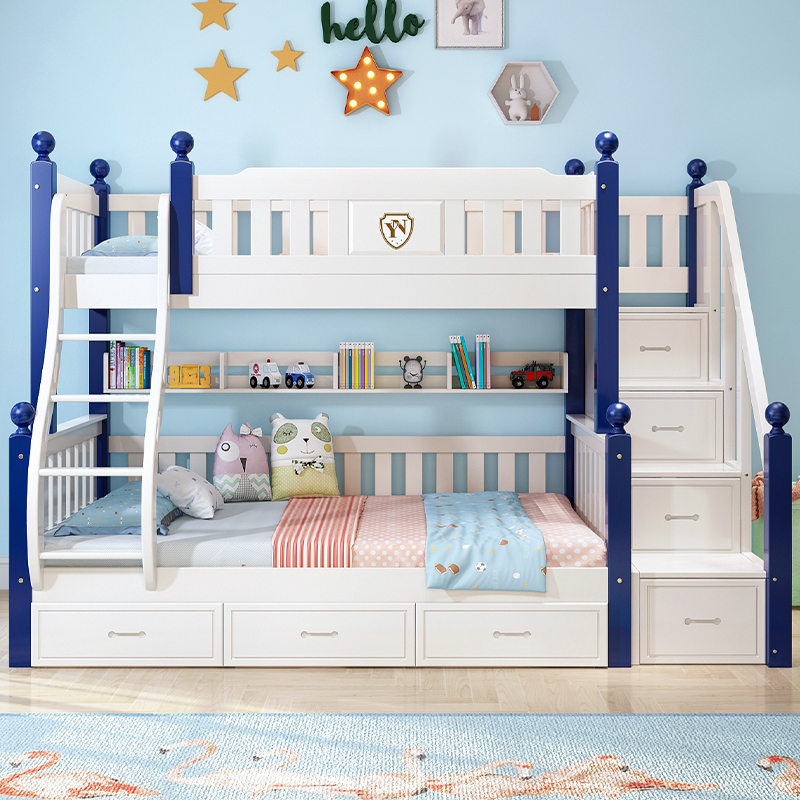 上下床双层全实木高低儿童子母床两层双人床多功能组合上下铺木床