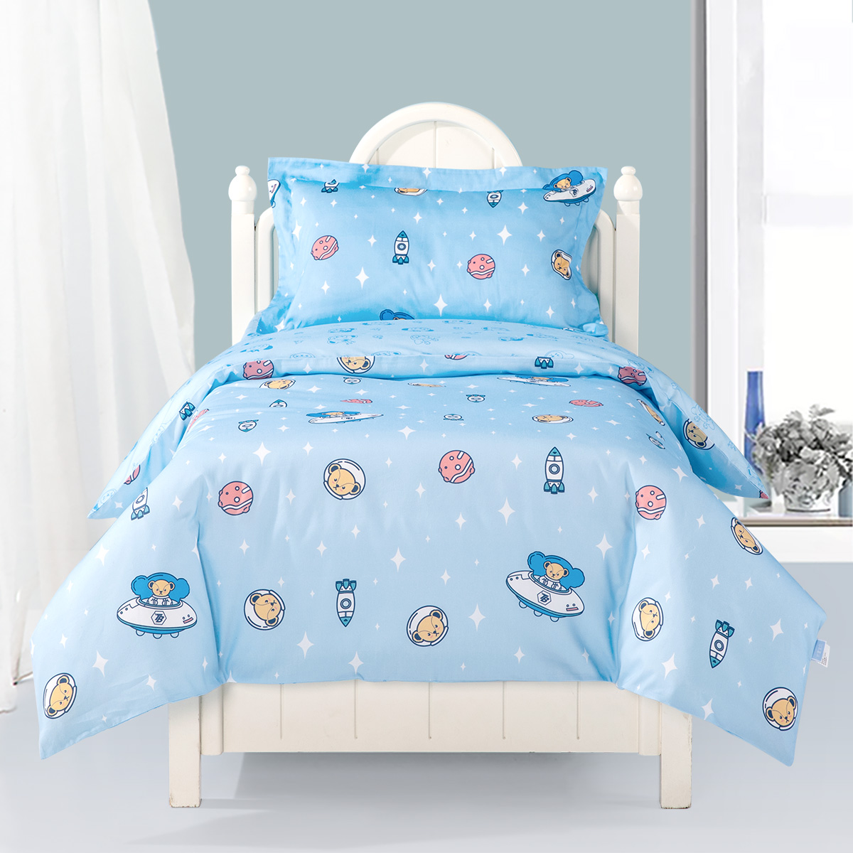 水星宝贝宝宝幼儿园被子三件套四五儿童入园婴儿午睡被褥床上用品