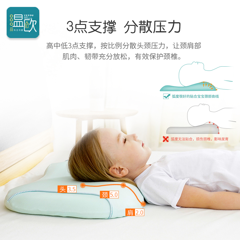 婴儿枕头宝宝儿童枕头四季通用1一2幼儿3-6岁个月以上专用记忆枕